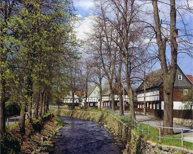 Umgebindeh&auml;user in Gro&szlig;sch&ouml;nau